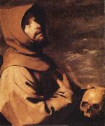 Francisco de Zurbaran The Ecstacy of St Francis oil on canvas